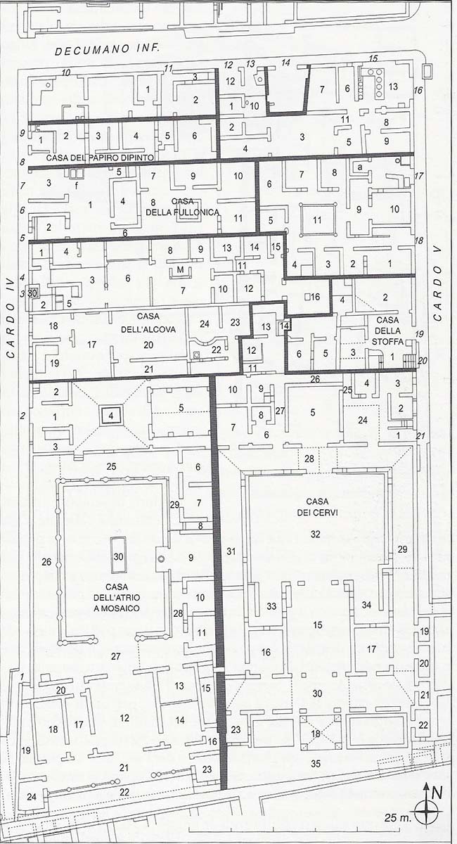 Herculaneum Insula IV Plan